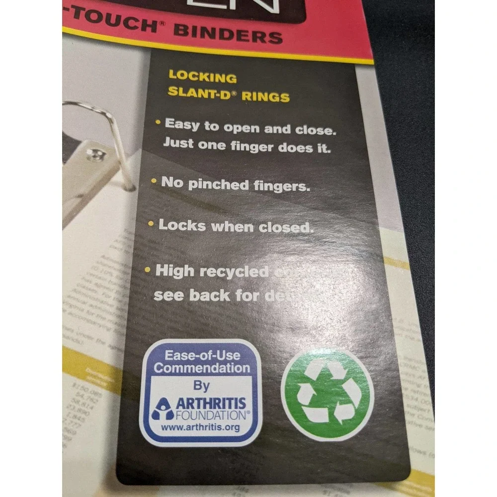 New cardinal ledger Binder one touch easy open 650 sheets capacity